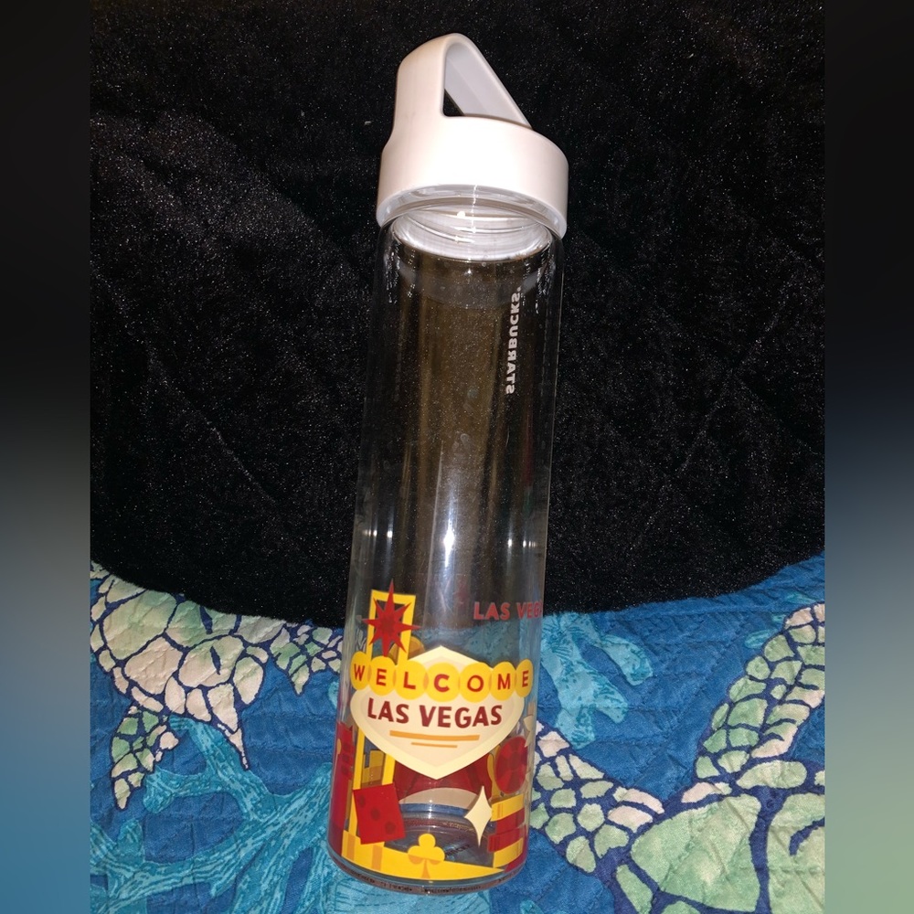 Starbucks Las Vegas Glass Water Bottle
